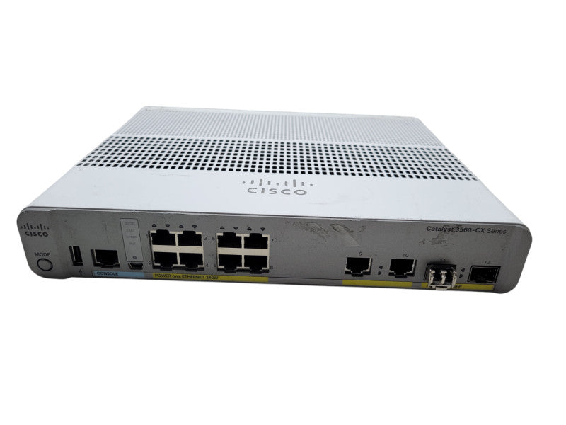 Cisco WS-C3560CX-8PC-S | 8-Port Gigabit Silent PoE+ Switch  Q%