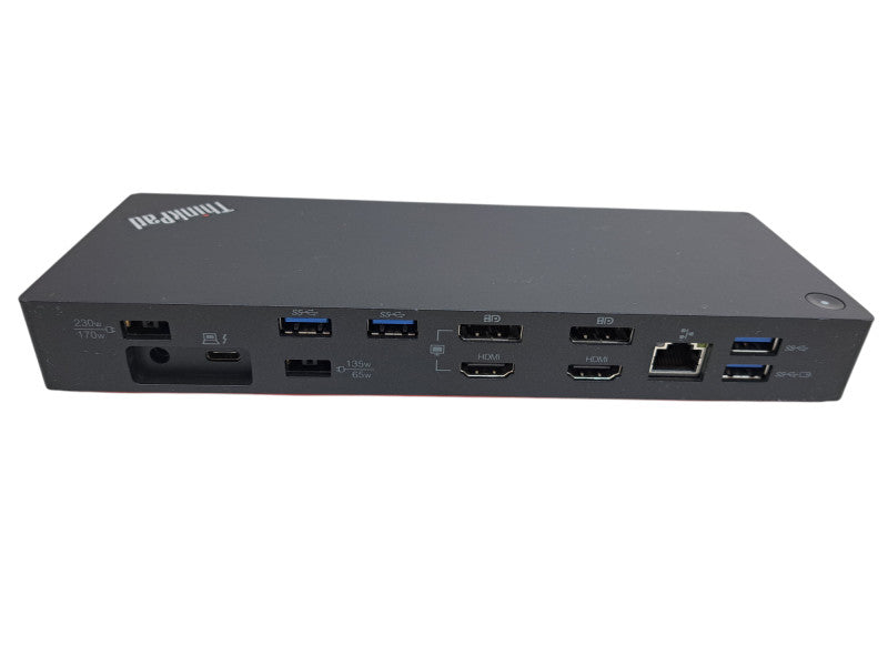 Lenovo Thunderbolt 3 Workstation Dock DK1841 w/ 135W Power Adapter )
