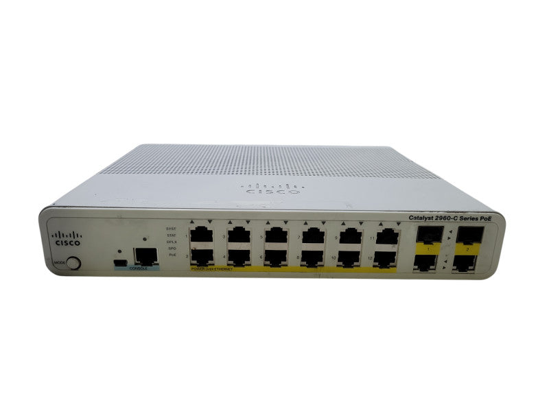 Cisco WS-C2960C-12PC-L | 12-Port Silent PoE Switch %