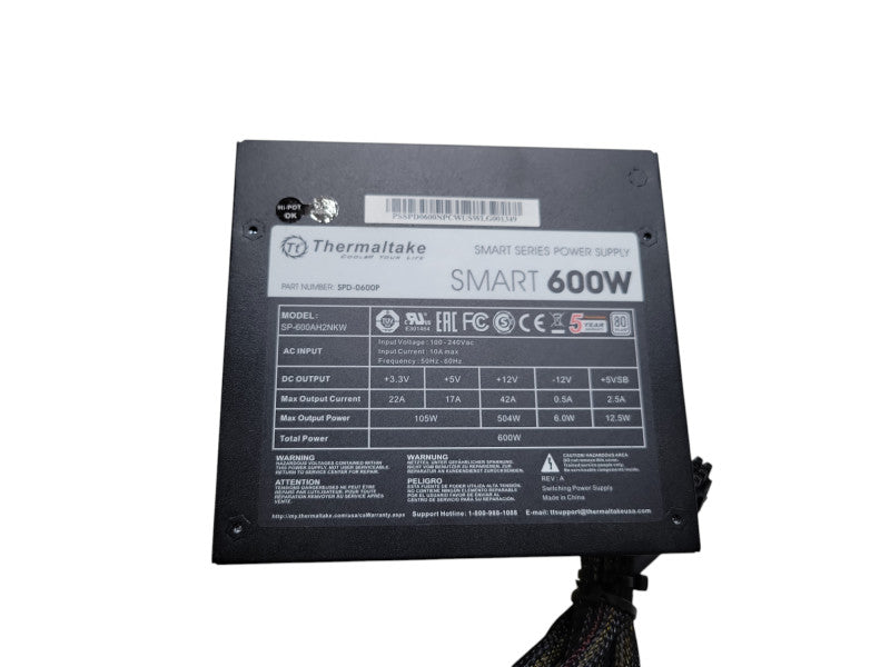 Thermaltake 600W Non-Modular ATX PSU (SPD-0600P) %