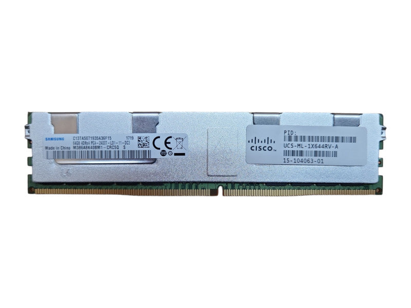 Samsung 64GB 4DRx4 PC4-2400T-LD1, DDR4, Server Memory Q