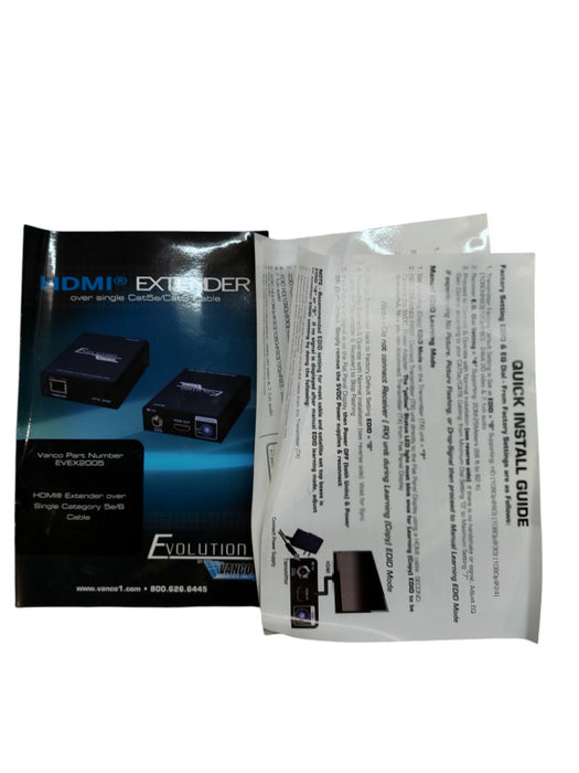 Vanco EVEX2005 Evolution HDMI Over Single Cat5e/Cat6 Cable Extender