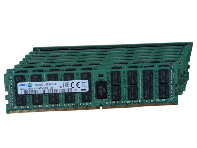 128GB Kit DDR4 Server Memory RAM 8x 16GB 2Rx4 PC4-2133P-RA0-10-MB1 -