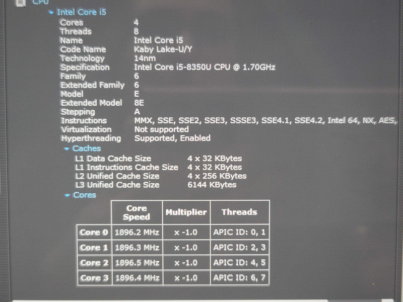 HP Elite X2 1013 i5-8350U 8GB RAM 256GB SSD  β BudLap