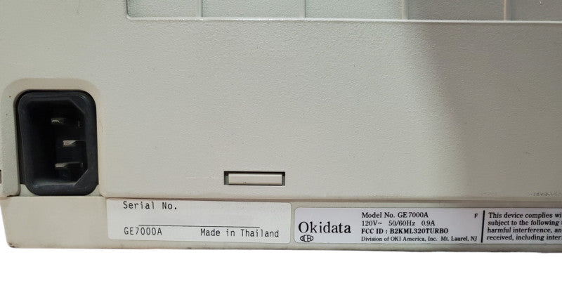 Oki Microline 320 Turbo 9 Pin Printer GE7000A Dot Matrix Printer *READ*