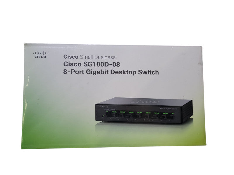 Cisco Small Business SG100D-8 8-Port Gigabit Desktop Switch  %