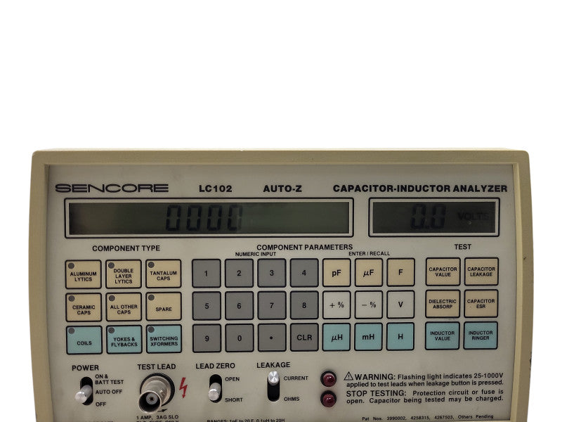 Sencore LC102 Capacitor and Inductor Analyzer w/ AC READ $