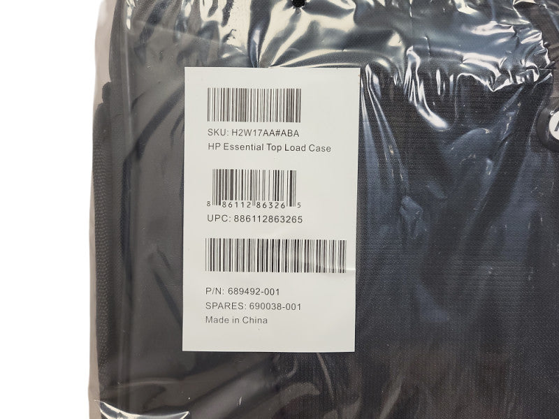 HP Essential Laptop Notebook Carring case Black 15.6" H2W17AA#ABA NEW Q$