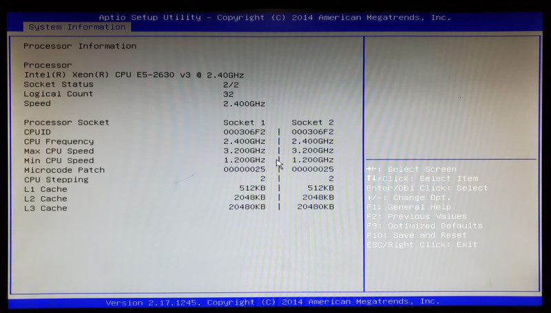 Lenovo ThinkServer RD650 2x Xeon E5-2630 v3 128GB DDR4 - No HDD
