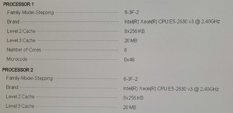 Dell PowerEdge R430 - 2x Xeon E5-2630 v3, 32GB DDR4, H730 Mini, 2x 550W PSU