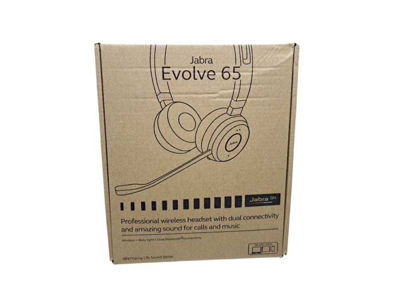 Jabra Evolve 65 MS Stereo Wireless Headset 6599-823-309 | New Open Box Q