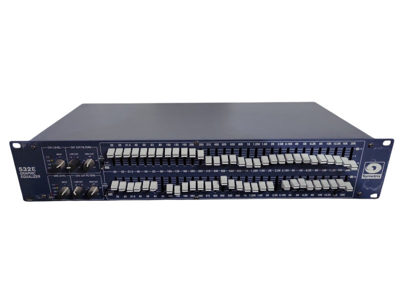 Symetrix 532E, 2 Channel 31 Band Graphic Equalizer, Rack Mount !