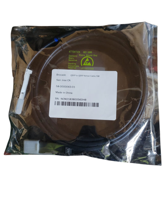 Amphenol Spectra-Strip QSFP to QSFP Active Optical Cable 5M  Q