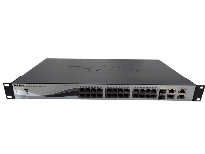 D-LINK DES-1210-28P 28 Port Fast Ethernet Web Smart PoE Switch !