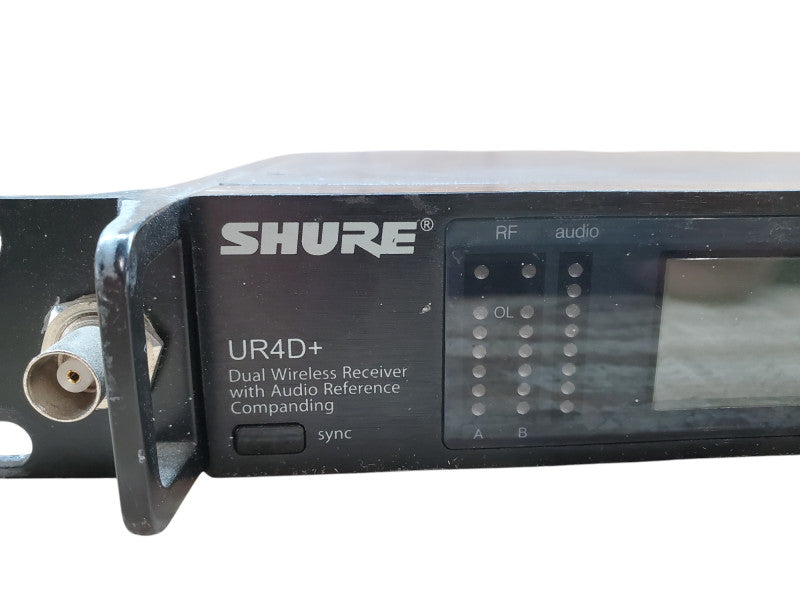 Shure UR4D+ Dual Wireless Microphone Receiver *READ*