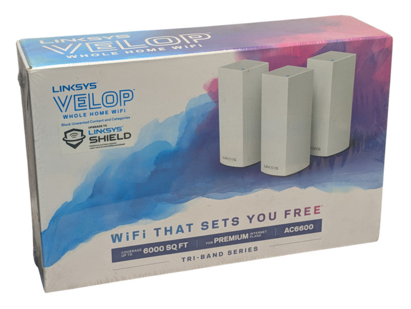 NEW LINKSYS VELOP Whole Home Mesh Wi-Fi AC6600 Tri-Band  -
