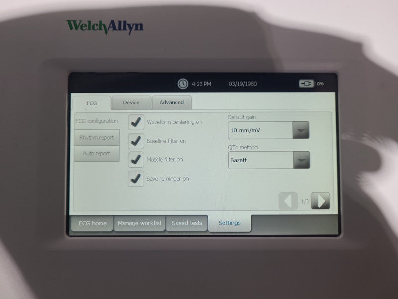 Welch Allyn CP150 ECG Electrocardiograph