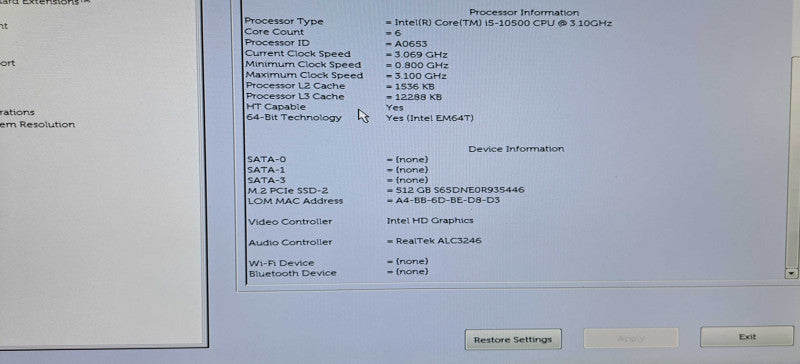 Dell OptiPlex 5080 SFF | Core i5-10500 @3.10Ghz, 32GB DDR4, 512GB NVMe