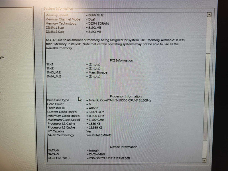 Dell OptiPlex 3080 SFF | Core i5-10500 @3.1GHz, 16GB DDR4 256GB NVMe $