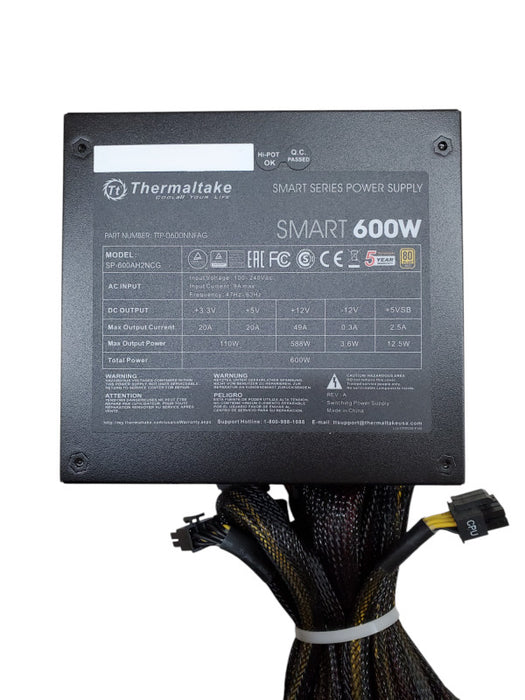 Thermaltake Smart 600W Smart Series 80+ Gold Desktop Power Supply