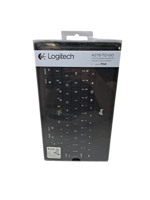 Logitech Keys-to-Go Bluetooth Ultra Slim Keyboard for iPAD + Phone Stand Q