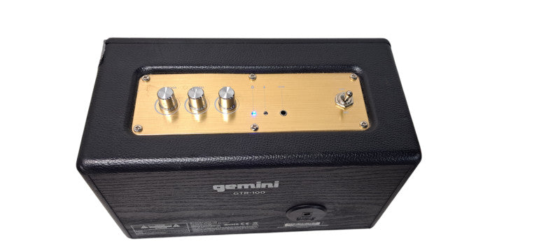 Gemini GTR-100 Home Audio Portable Bluetooth Wireless