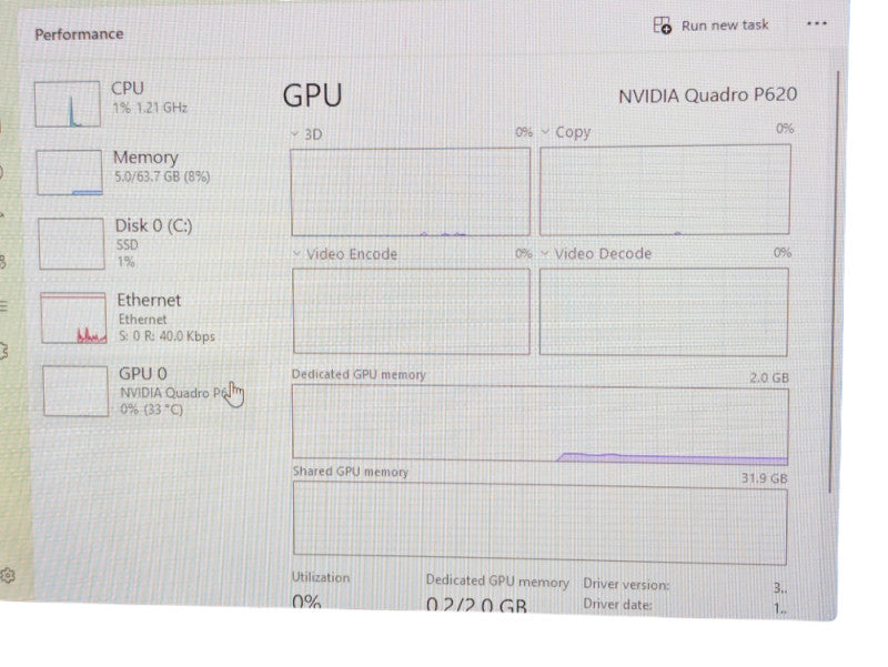 HP Z4 G4 Workstation Intel Xeon W-2123 64GB RAM 256GB NVMe SSD  -