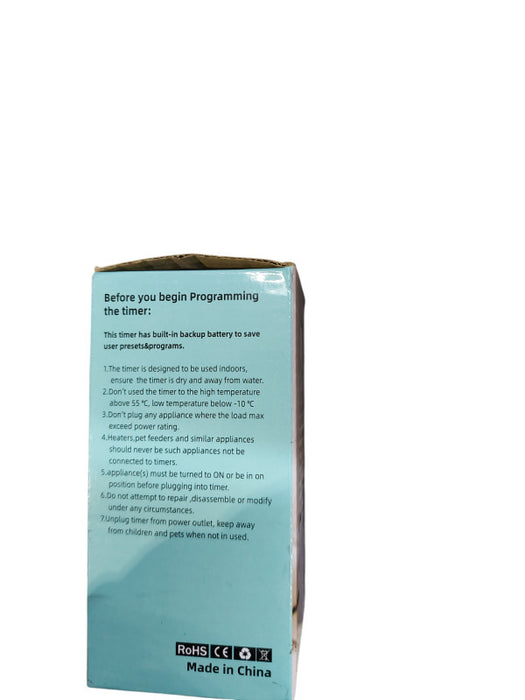 Programable Wall Plug Digital Timer Canagrow