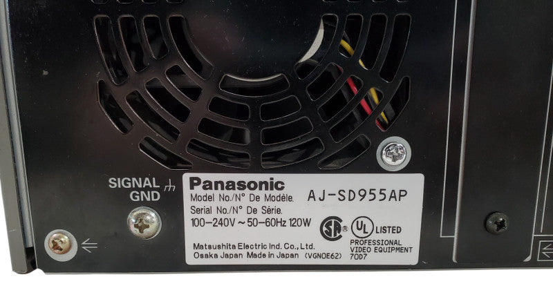 Panasonic AJ-SD955 Digital Video Cassette Recorder *READ*