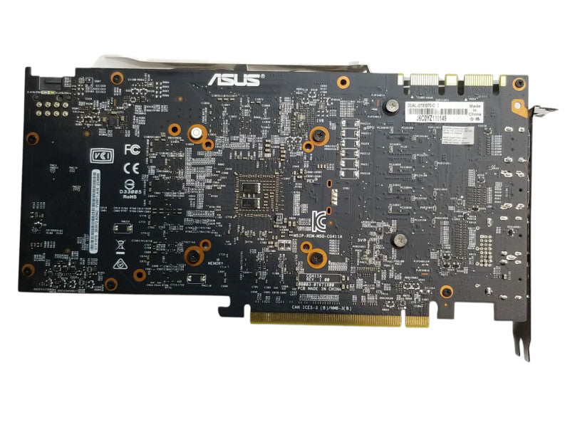 ASUS GTX1070 DUAL OC 8GB DDR5 - DVI 2x HDMI 2x DisplayPort Graphics Card