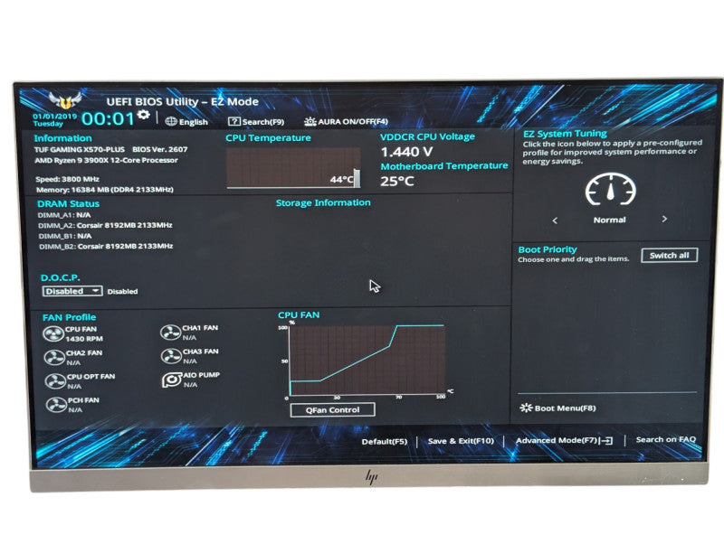 ASUS TUF GAMING X570-PLUS AMD4 AMD Ryzen 9 3900X 16GB RAM Combo -