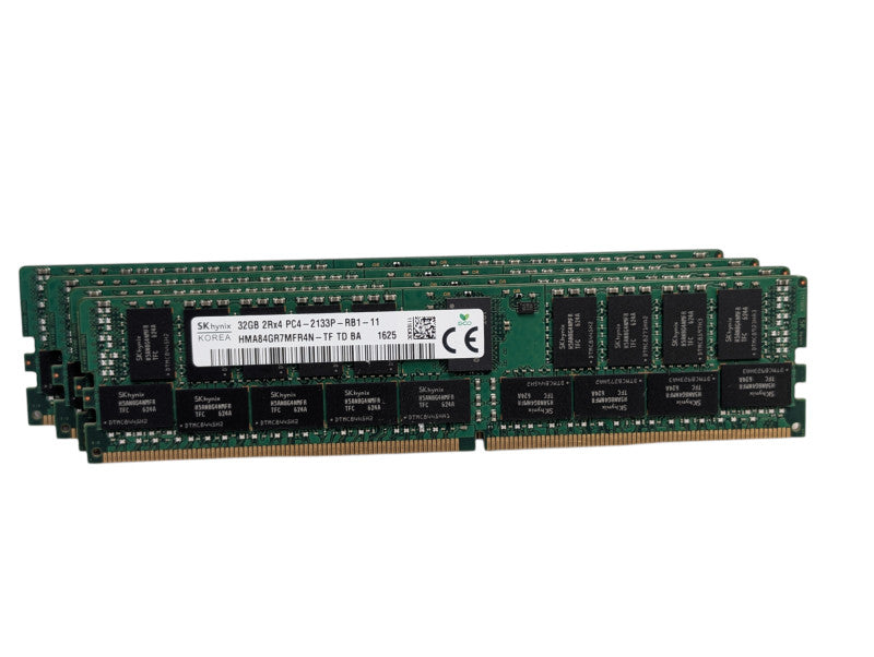 Kit 128GB DDR4 Server Memory RAM 4x 32GB Hynix 2Rx4 PC4-2133P-RB1-11  -