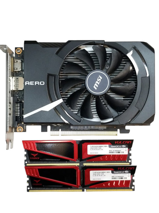 Custom Pc W/ i7-9700K CPU 3.60GHz, 32GB RAM, 1TB HDD - Aero GTX 1050Ti 4GB