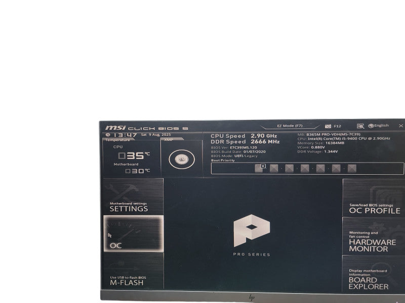 Custom PC B365M PRO - VDH(MS - 7C39)  i5 - 9400 @ 2.90GHz 16GB DDR4 Ram θ