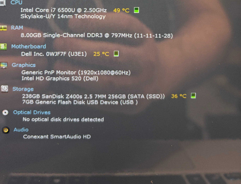 Dell Inspiron 13-7359 TOUCH Core i7-6500U@2.5GHz 8GB RAM 256GB SSD READ  BudLap