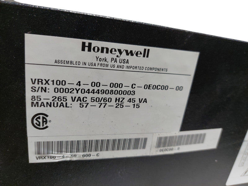 HoneyWell VRX100-4-00-000-C-0E0C00-00 Video Data Recorder Display =