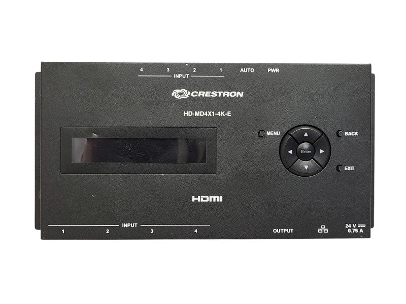 Crestron HD-MD4X1-4K-E, 6507491, HDMI Switcher (J342) No AC $