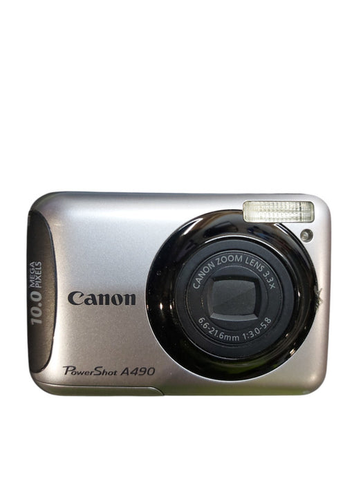 Canon PowerShot A490 Digital Camera 10. MP 3.3x Optical Zoom Compact Silver