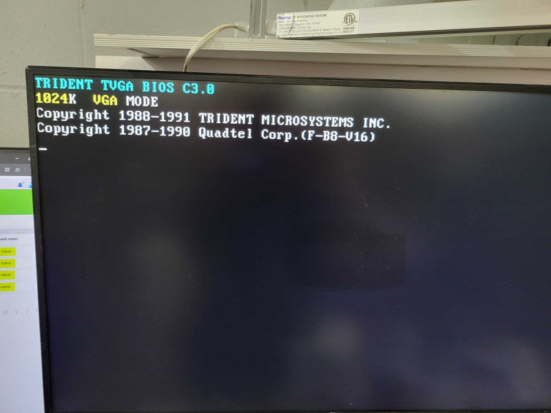 Vintage PC - PAL 80386 @ 40MHz 4MB RAM Trident 8900C 1MB VGA 200W PSU %