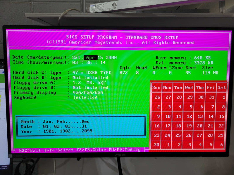 Vintage PC - PAL 80386 @ 40MHz 4MB RAM Trident 8900C 1MB VGA 200W PSU %