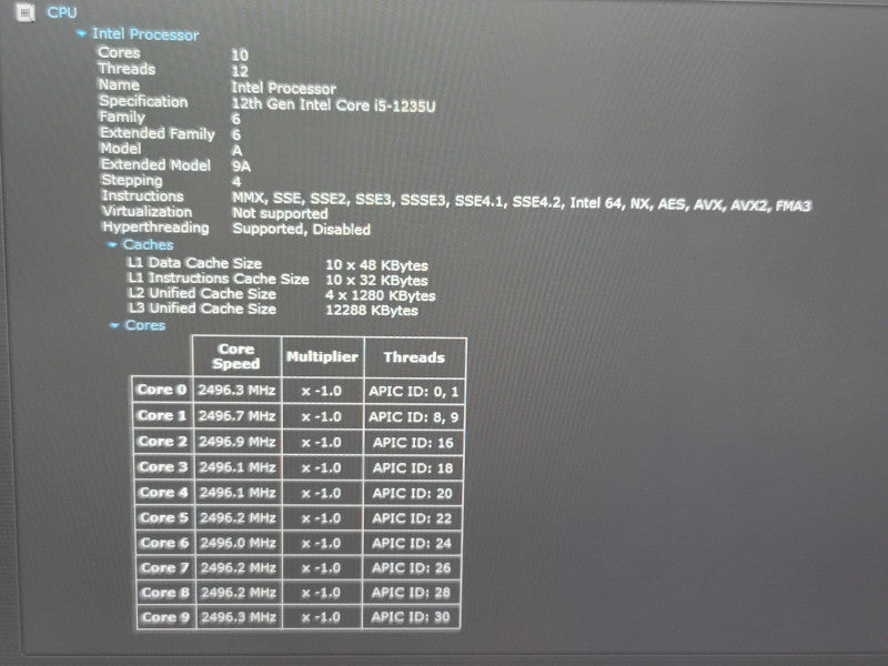 Dell Latitude 7430 i5-1235U 8GB RAM 256GB NVMe β Lap200