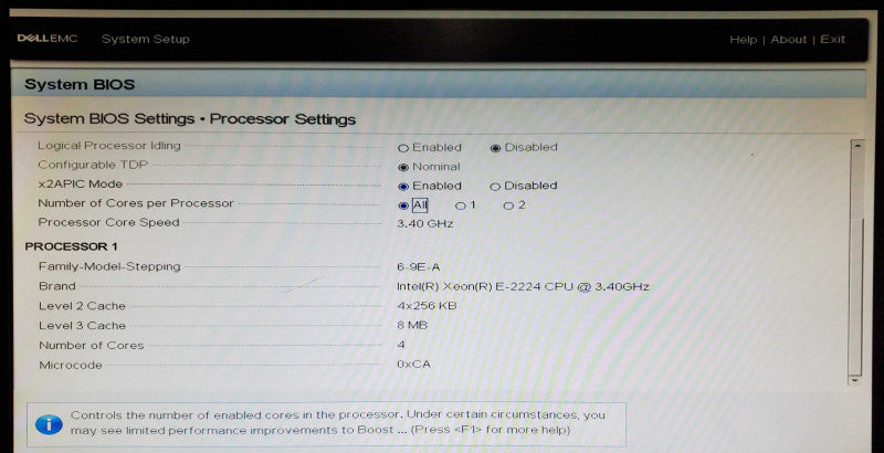 Dell PowerEdge R240 Xeon E-2224 16GB DDR4 S140 - No HDD