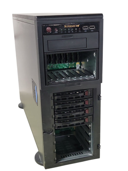 Supermicro X10DRH-C/i 2x Xeon E5-2630v3 2.40GHz, 128GB DDR4, 2x PSU, SEE _