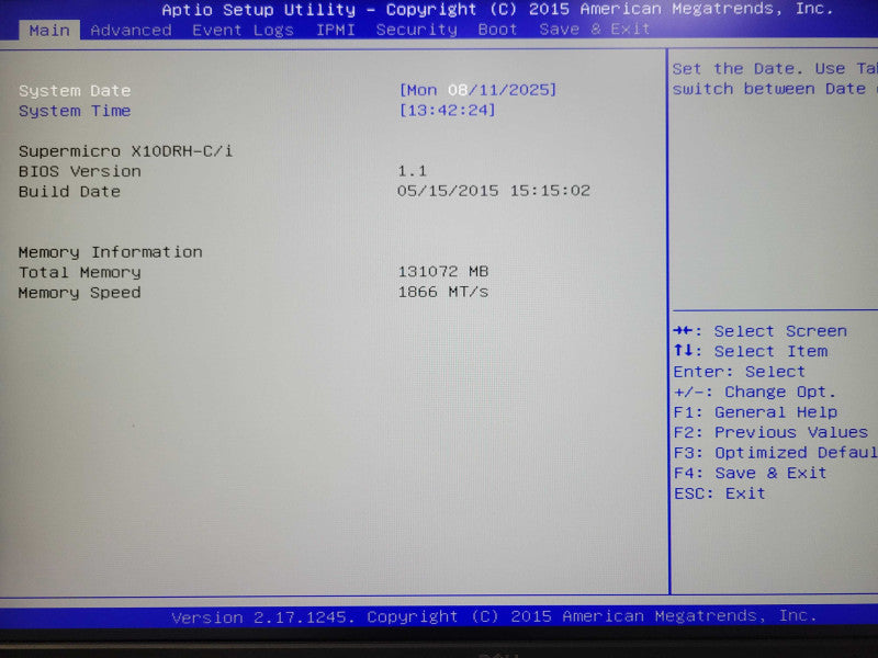 Supermicro X10DRH-C/i 2x Xeon E5-2630v3 2.40GHz, 128GB DDR4, 2x PSU, SEE _