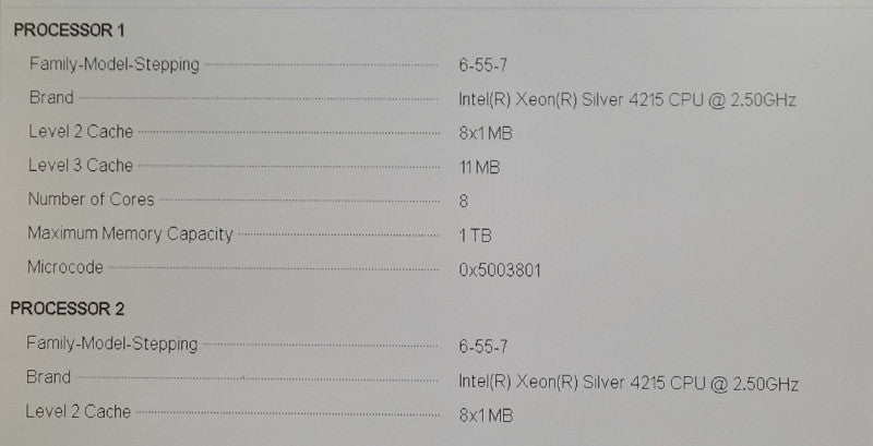 Dell PowerEdge T640 - 2x Xeon Silver 4215, 256GB DDR4, H730P, 2x 1100W PSU