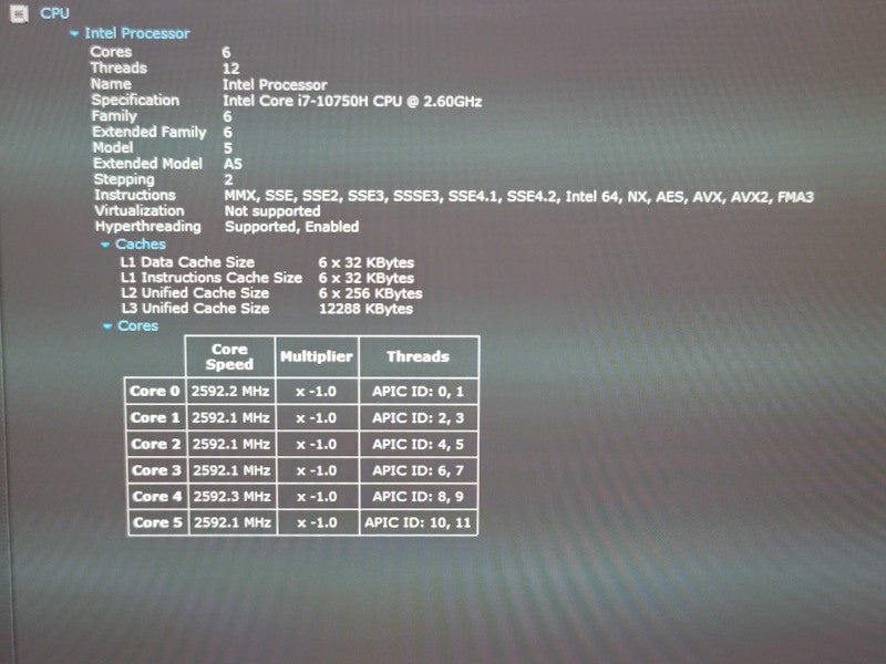 Dell Precision 7550 i7-10750H 64GB DDR4 Quadro T1000 256GB NVMe β Lap200