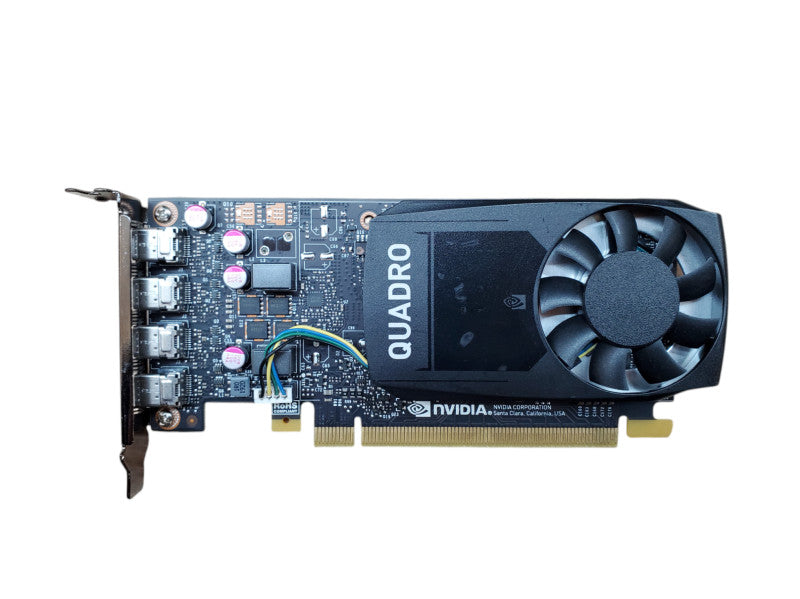 NVIDIA Quadro P1000 4GB GDDR5 Graphics Card 4x MiniDP - Low ProfIle