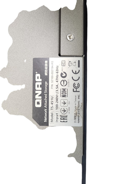 Qnap TS-451U Rackmount 4-Bays NAS Storage w/ 1x 2TB HDDs $