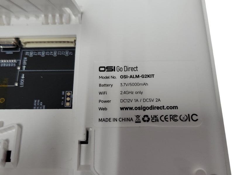 OSI Alarm System OSI-ALM-G2KIT Home Security with 2x Contact Sensors _