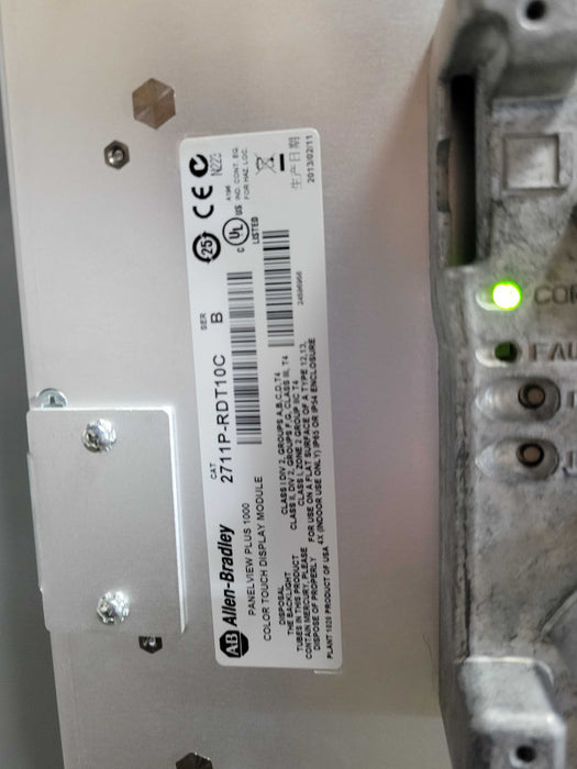 Rockwell Automation with Allen Bradley panelview Plus 1000, READ _